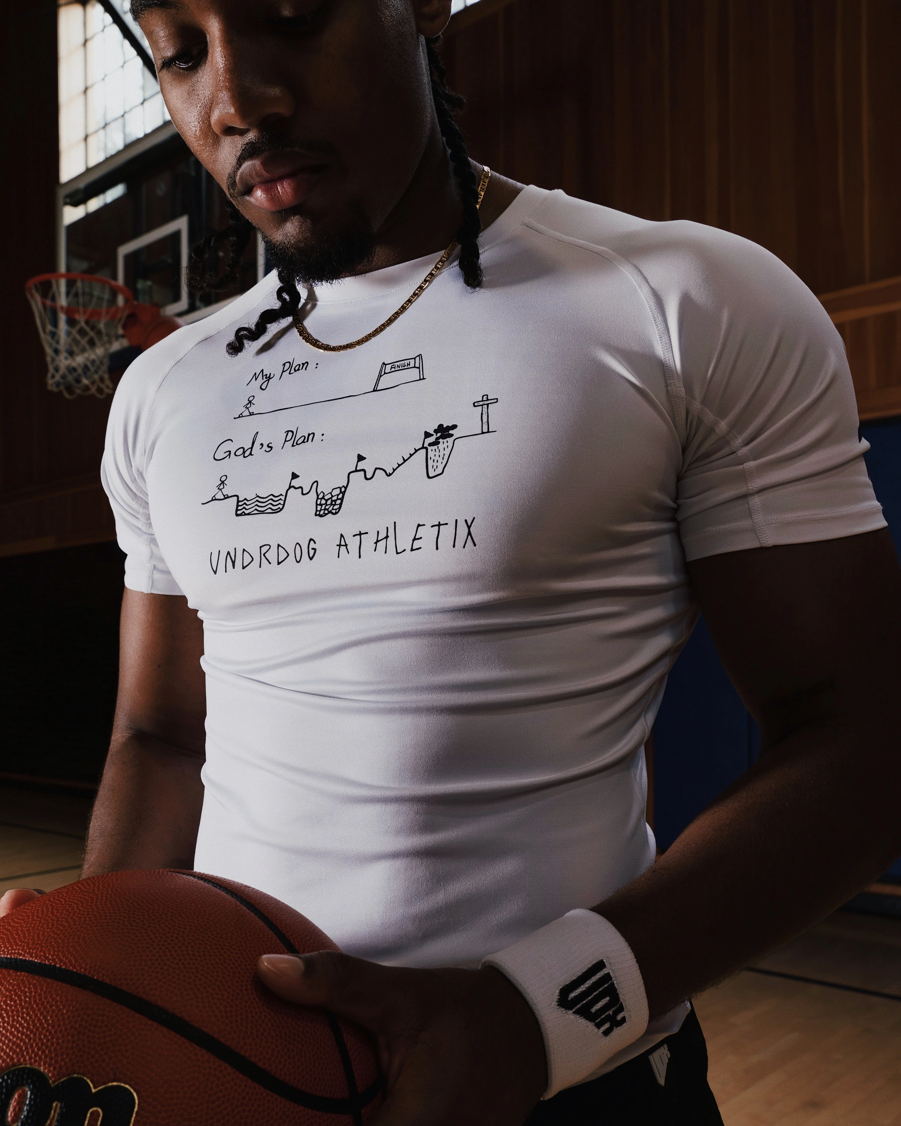 "God's Plan" Compression T-Shirt - Image 2