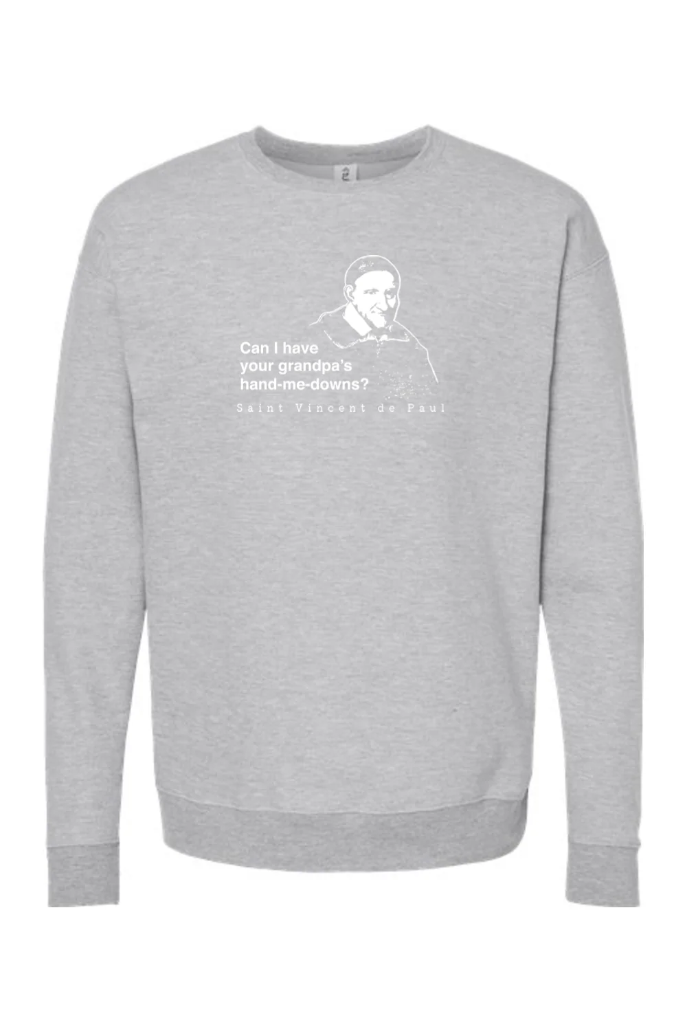 Grandpa's Hand-me-downs - St Vincent de Paul Crewneck Sweatshirt - Image 5