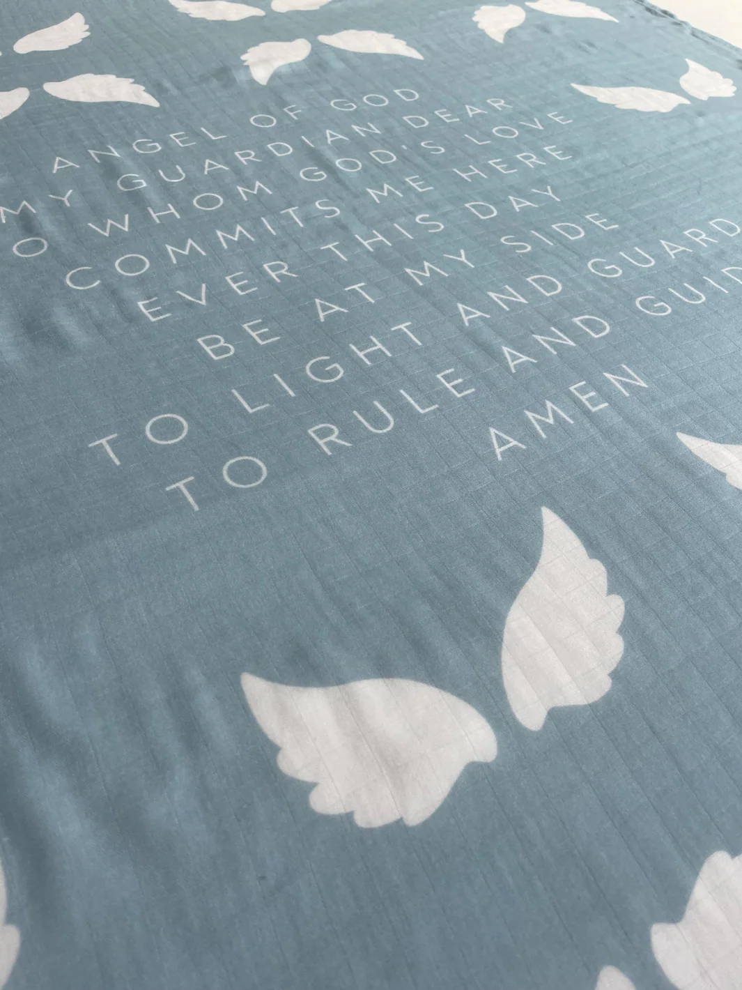 Guardian Angel Baby Swaddle (Blue) - Image 4