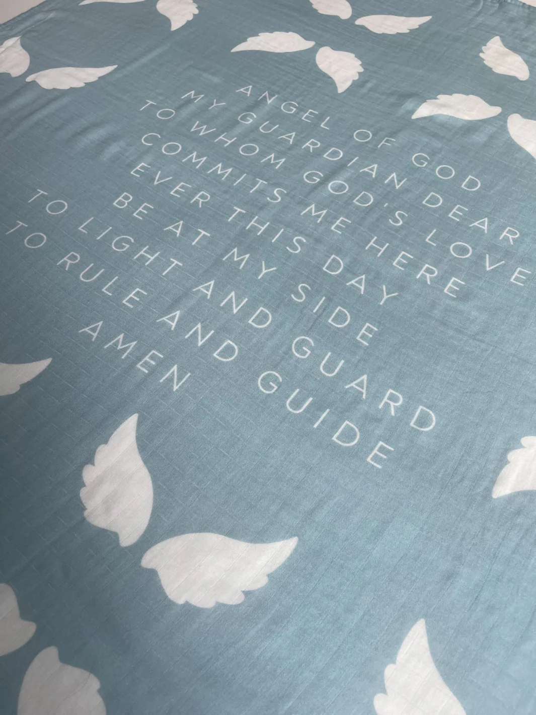 Guardian Angel Baby Swaddle (Blue) - Image 5