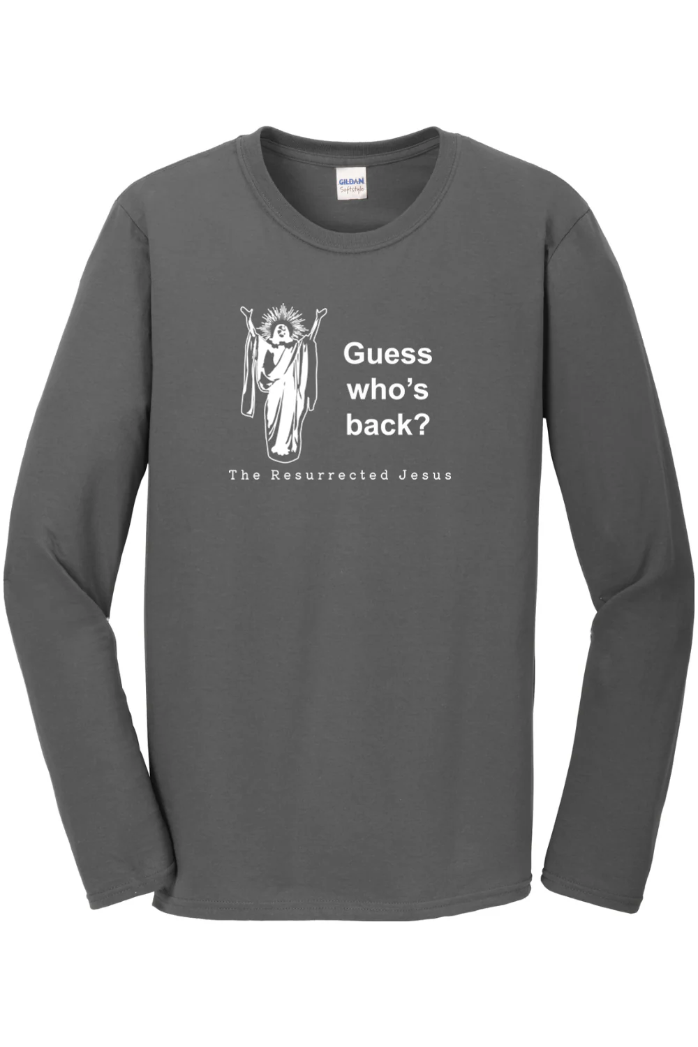 Guess Who's Back - Resurrection Jesus Long Sleeve - Image 4