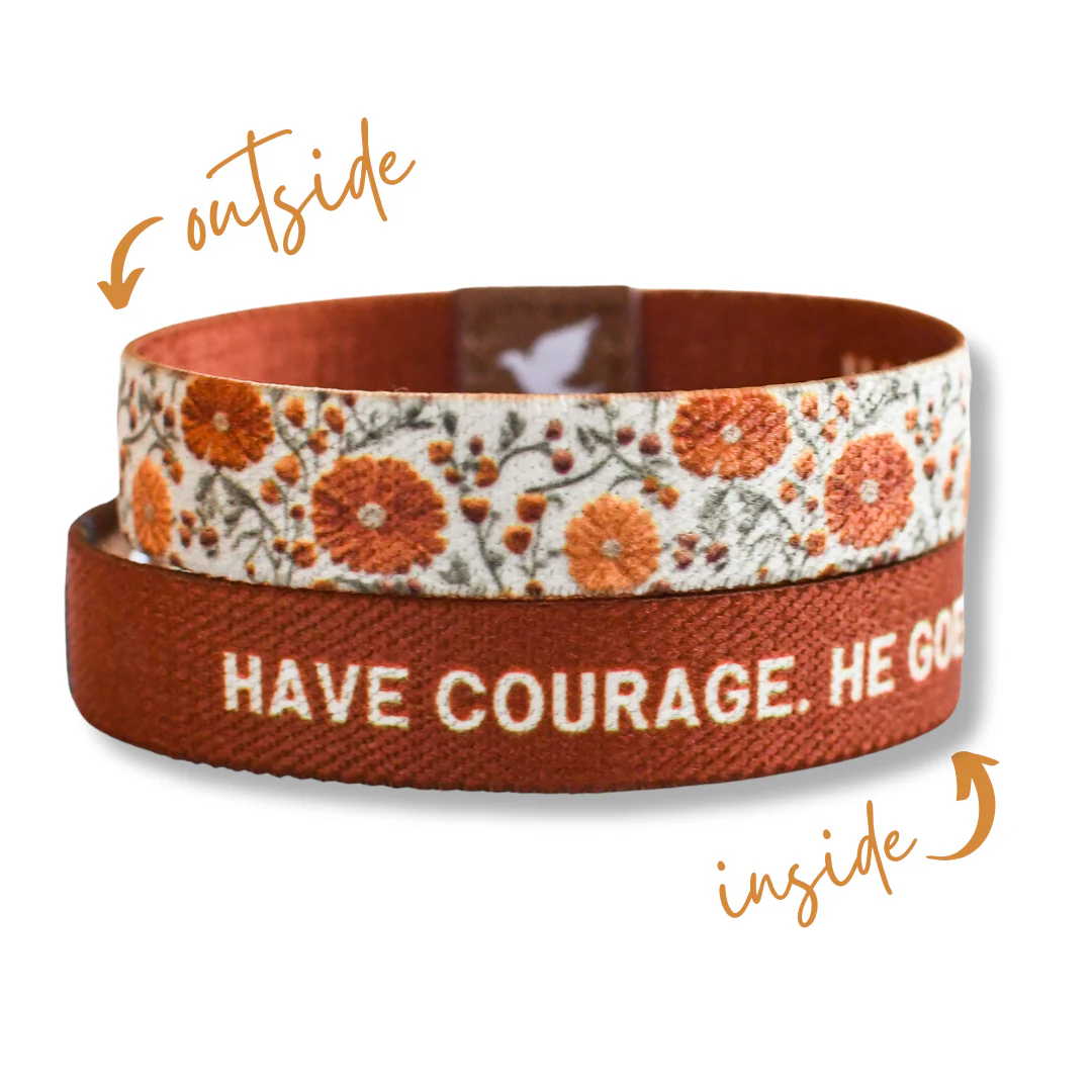 Have Courage Golden Floral Womens TruthBand - Image 3