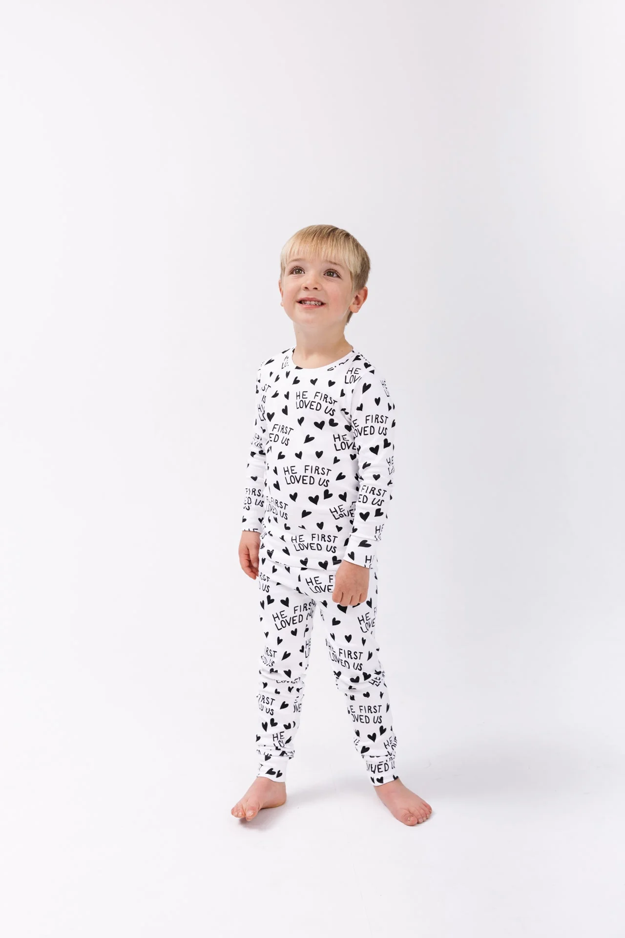 He First Loved Us PJ Long Sleeve Set Cotton