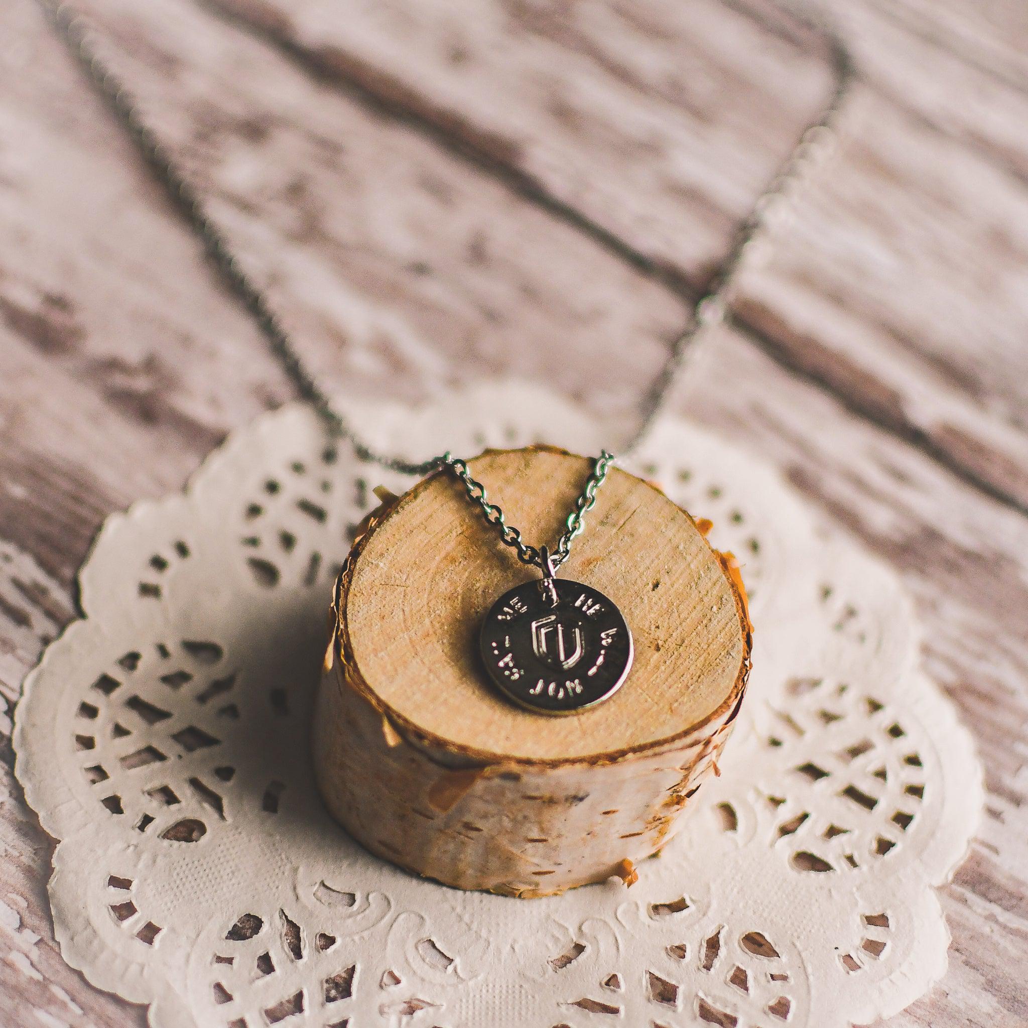 He Will Not Fail Me Silver Necklace - Image 4