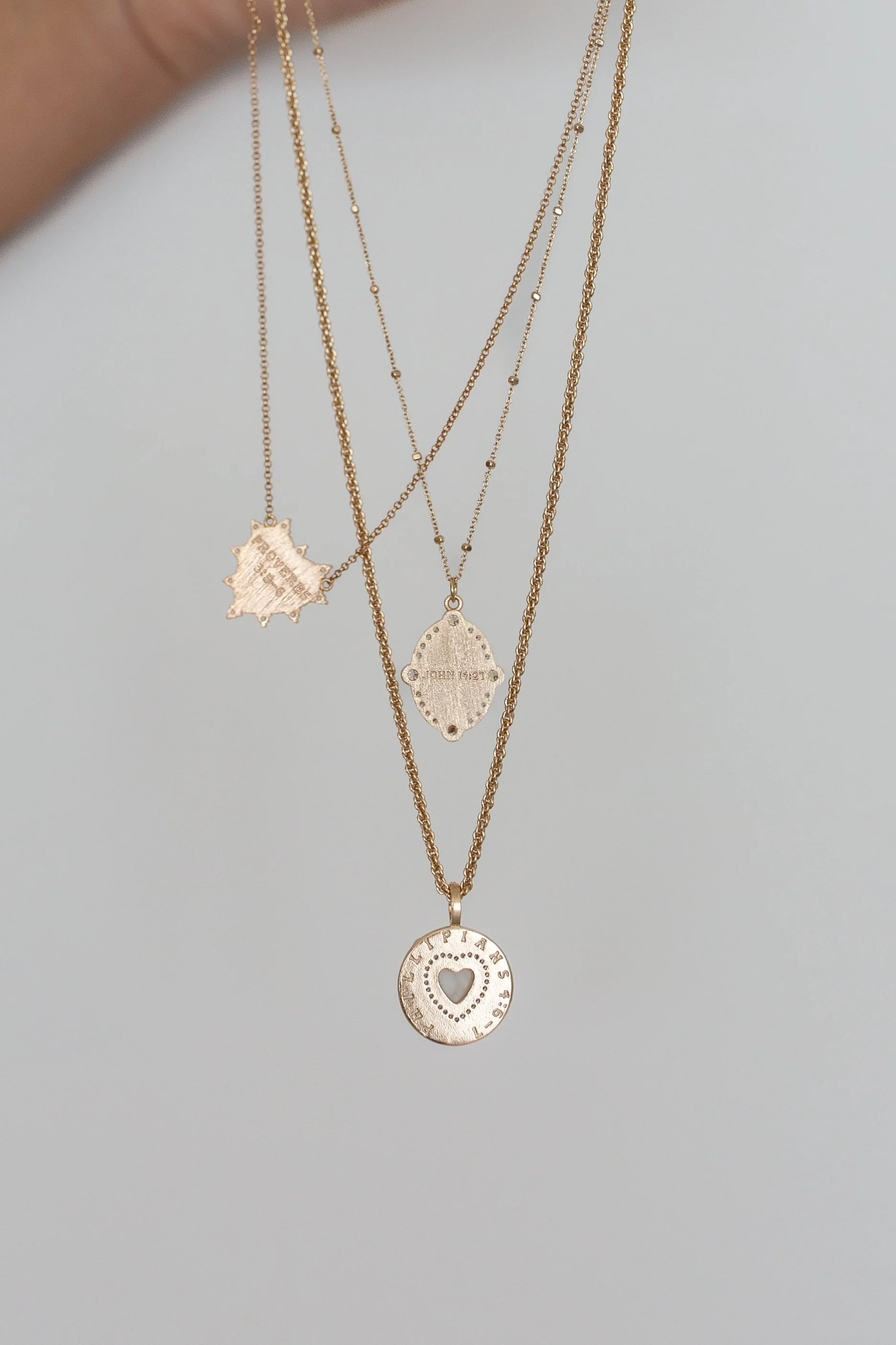 Heart of Trust Necklace - Gold - Image 4