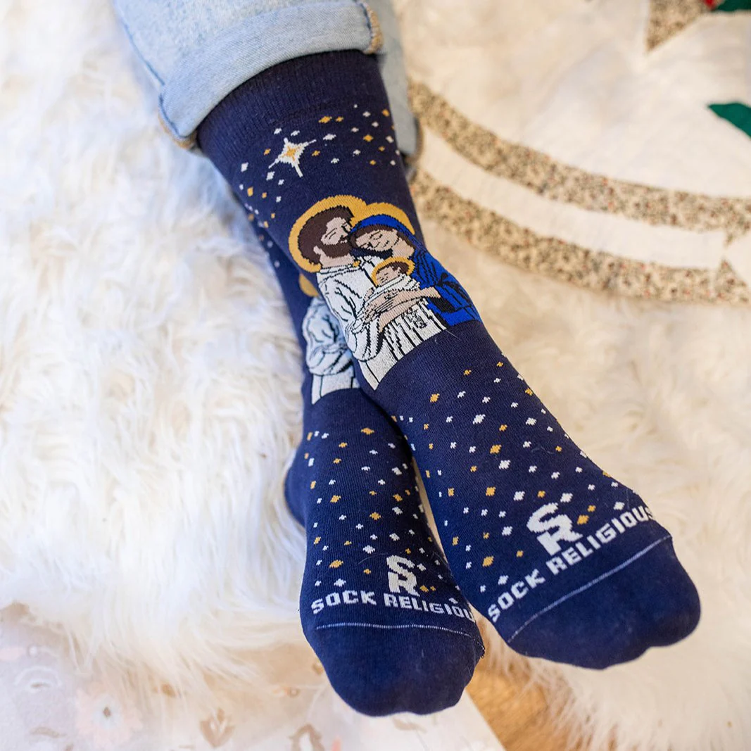 Holy Family Christmas Socks - Image 4