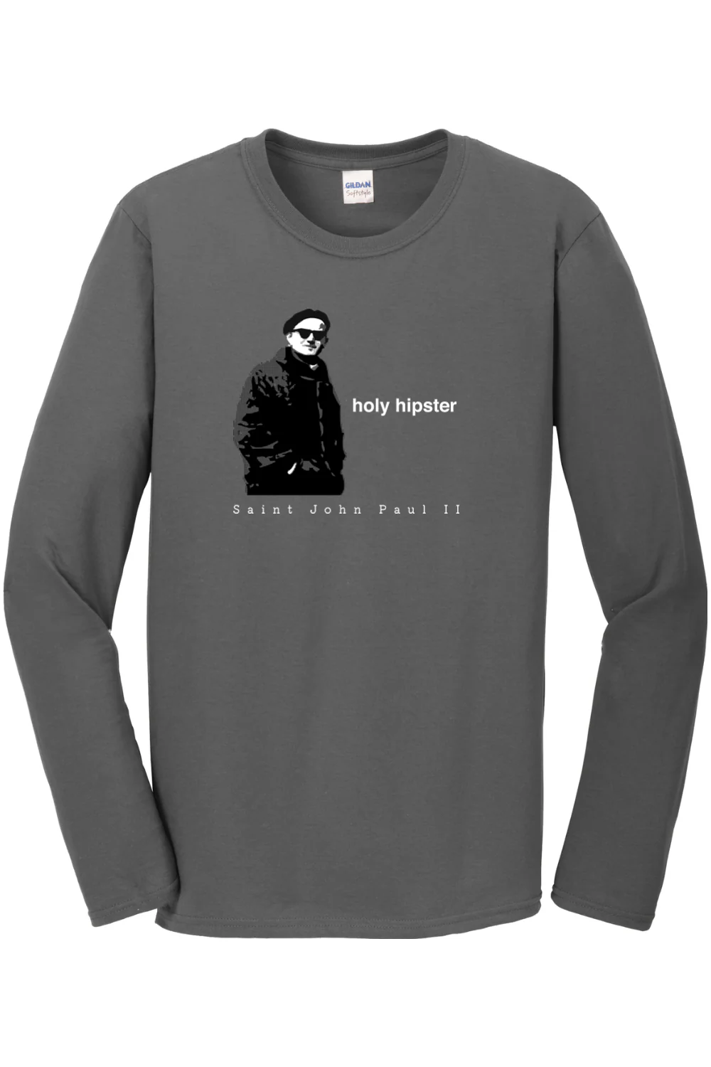 Holy Hipster - St John Paul II Long Sleeve - Image 4