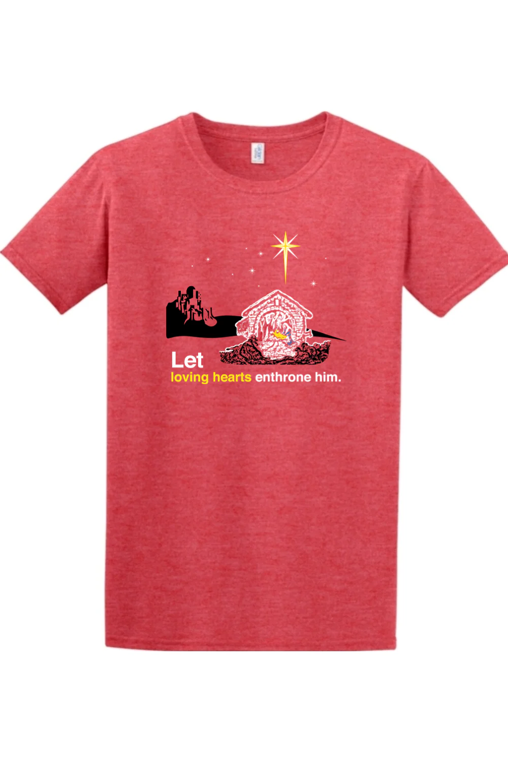 Holy Night - Christ's Nativity Adult T-Shirt - Image 3