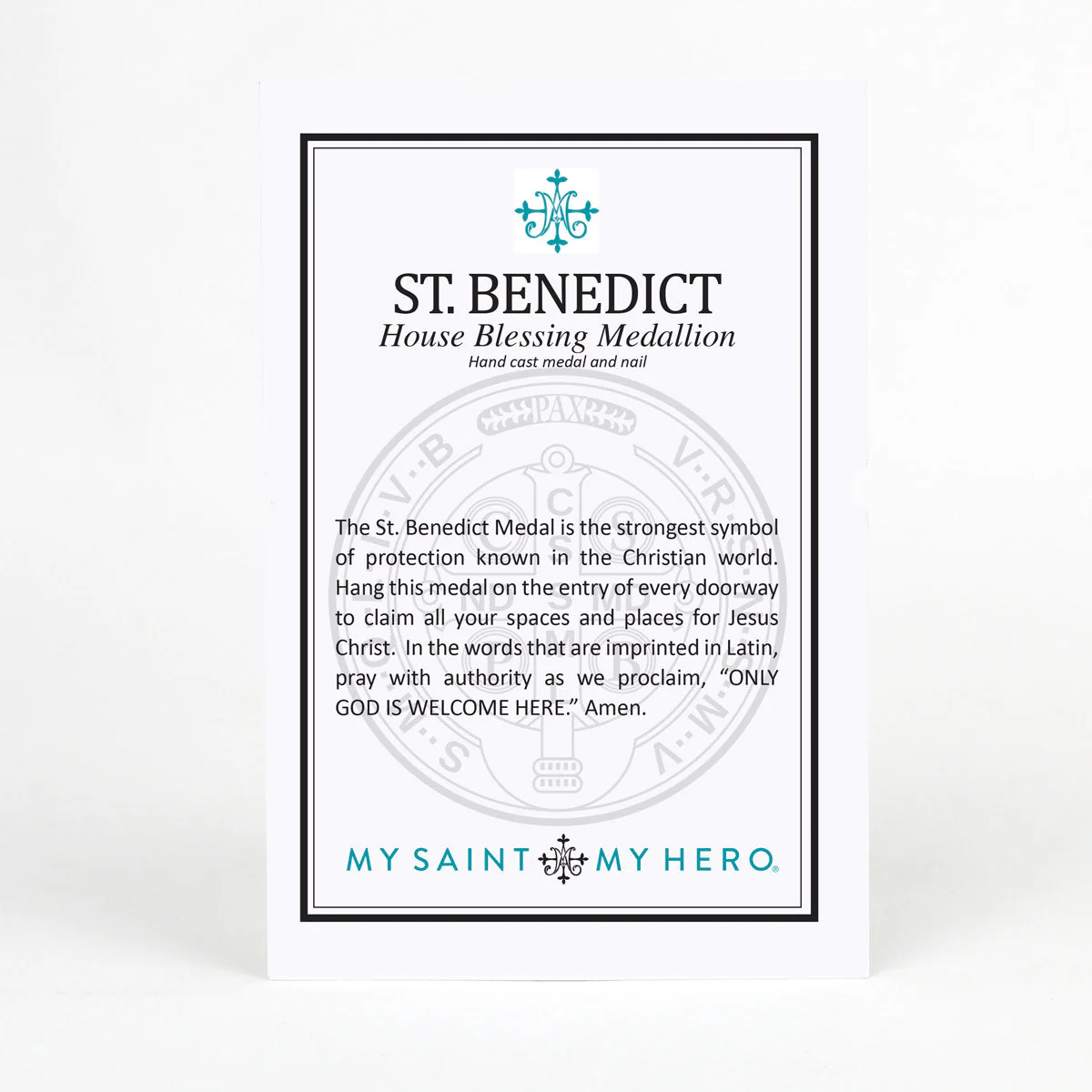House Blessing Medallion - Saint Benedict Medal Round - Image 4