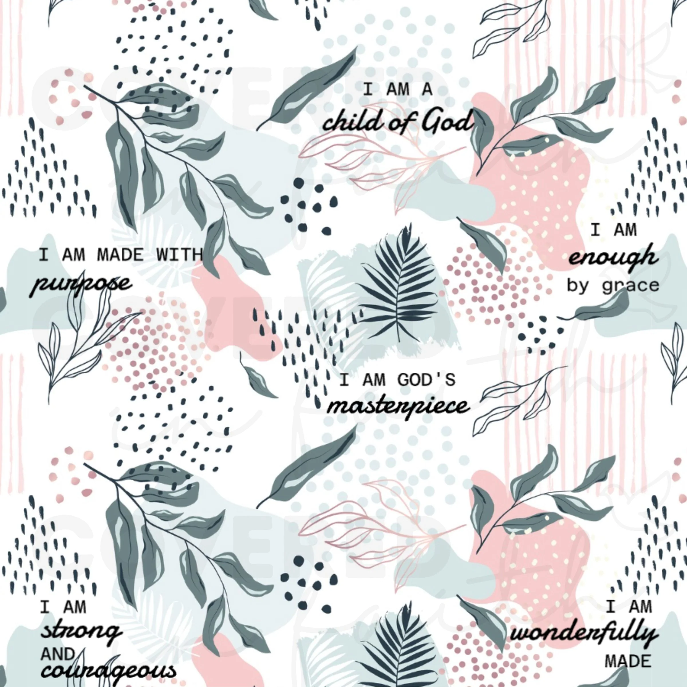 I Am Bible Verse Plush Blanket - Image 3