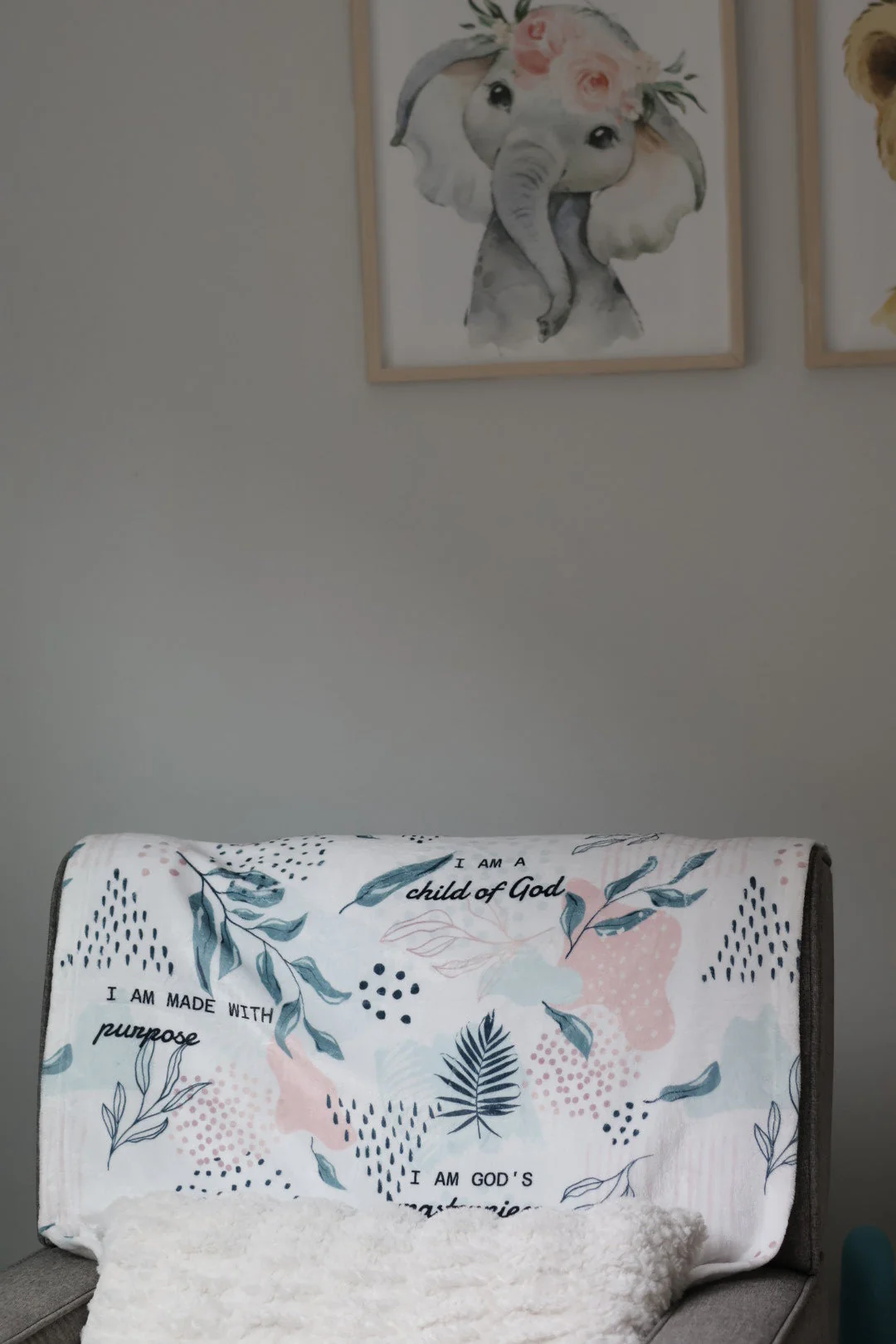 I Am Bible Verse Plush Blanket - Image 6