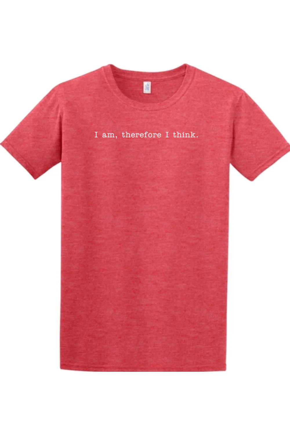I am, Therefore I Think - Realism Philosophy Adult T-Shirt - Image 5