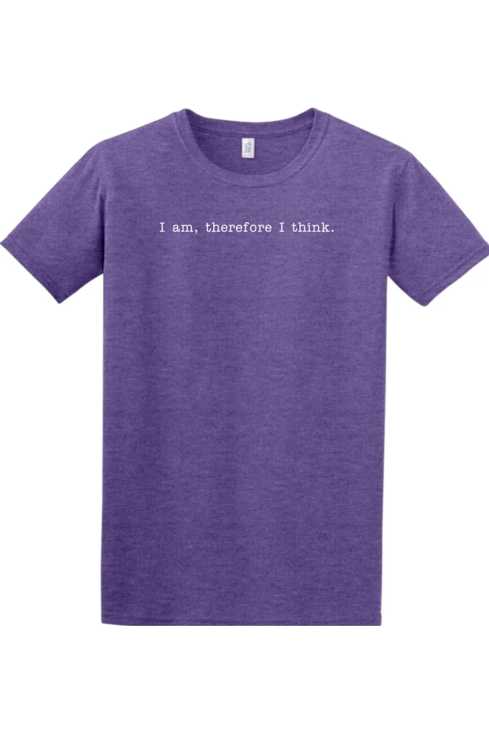 I am, Therefore I Think - Realism Philosophy Adult T-Shirt - Image 6