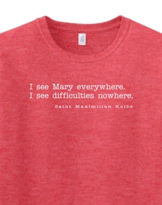 I See Mary Everywhere Adult T-Shirt - Image 2