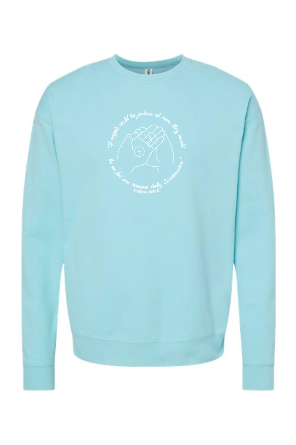 If Angels Could Be Jealous - St. Maximilian Kolbe Crewneck Sweatshirt - Image 10