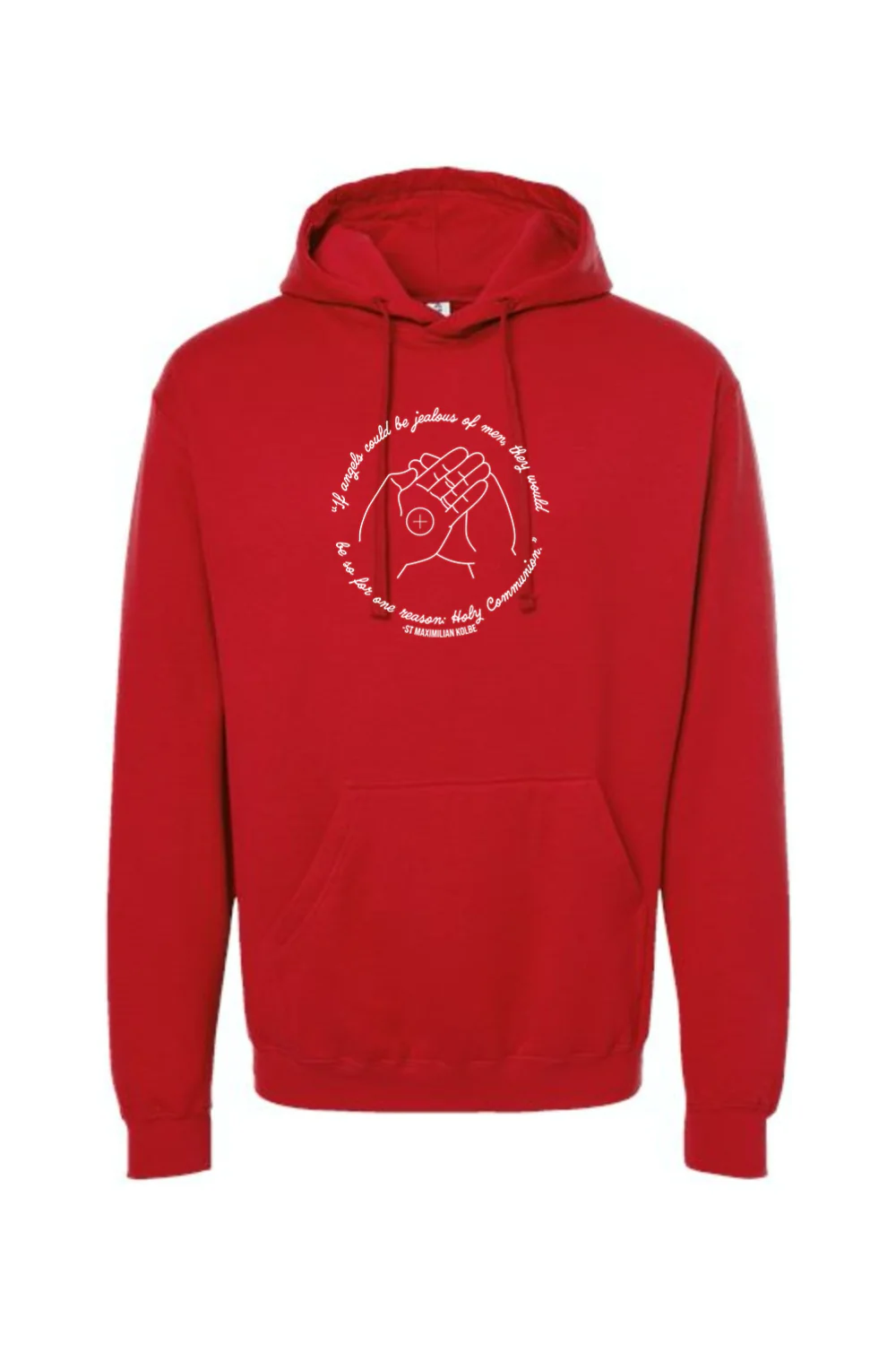 If Angels Could Be Jealous - St. Maximilian Kolbe Hoodie Sweatshirt - Image 12