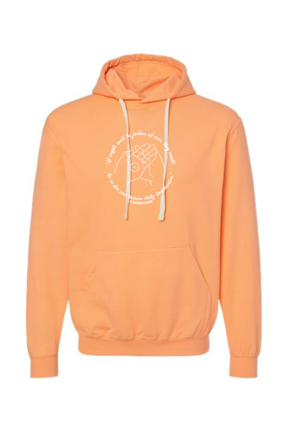 If Angels Could Be Jealous - St. Maximilian Kolbe Hoodie Sweatshirt - Image 2