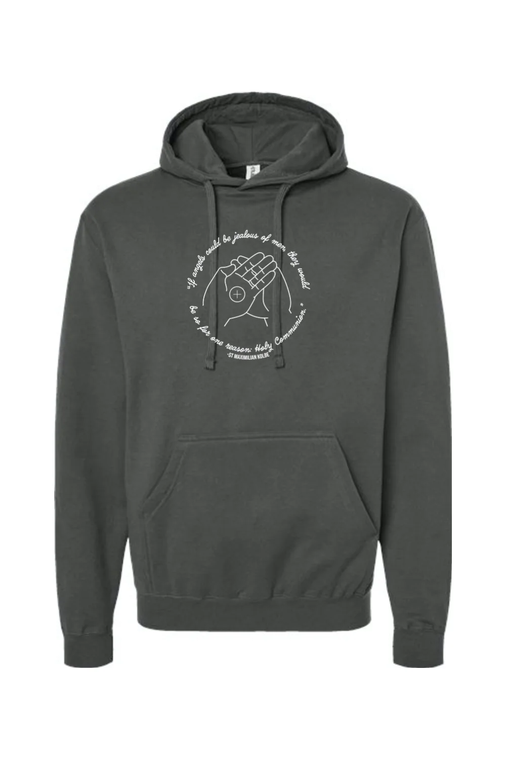 If Angels Could Be Jealous - St. Maximilian Kolbe Hoodie Sweatshirt - Image 3