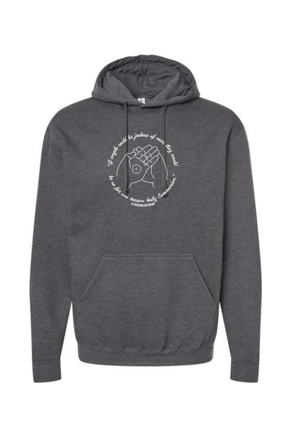 If Angels Could Be Jealous - St. Maximilian Kolbe Hoodie Sweatshirt - Image 4