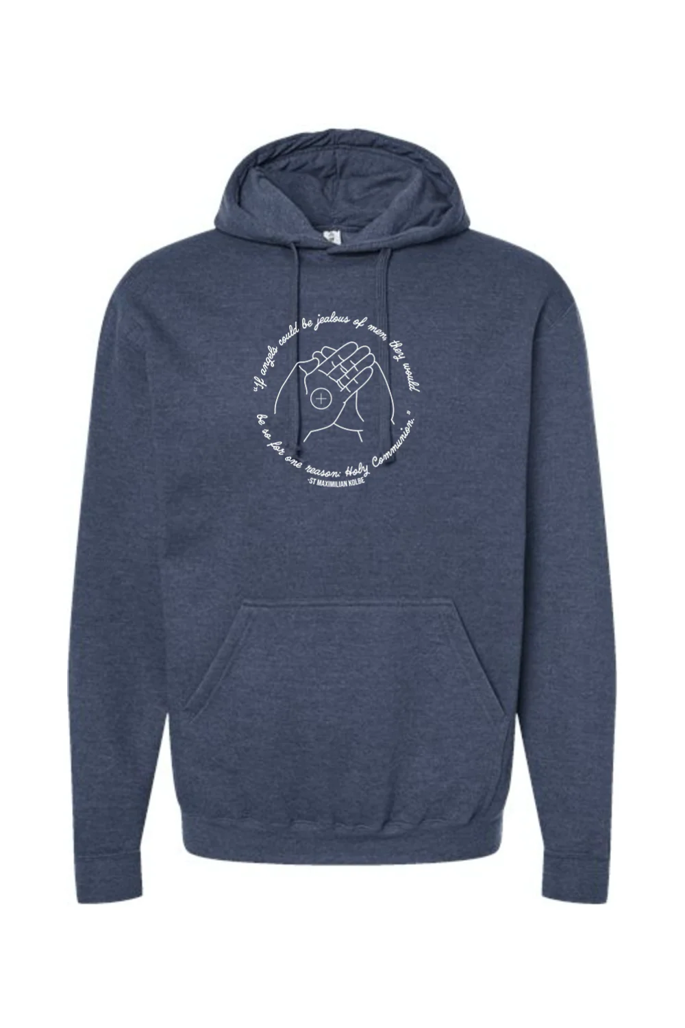 If Angels Could Be Jealous - St. Maximilian Kolbe Hoodie Sweatshirt - Image 5