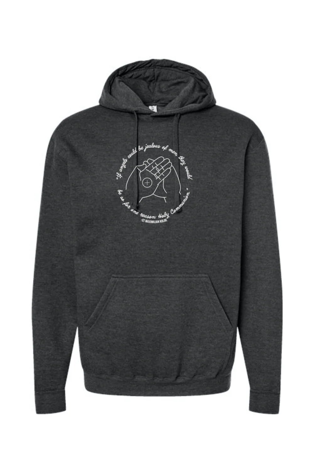 If Angels Could Be Jealous - St. Maximilian Kolbe Hoodie Sweatshirt - Image 6