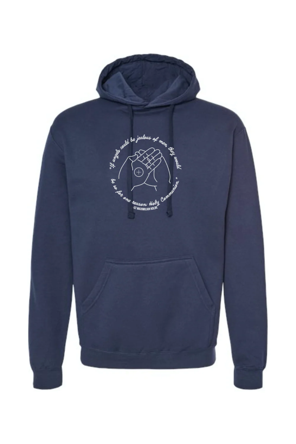 If Angels Could Be Jealous - St. Maximilian Kolbe Hoodie Sweatshirt - Image 9