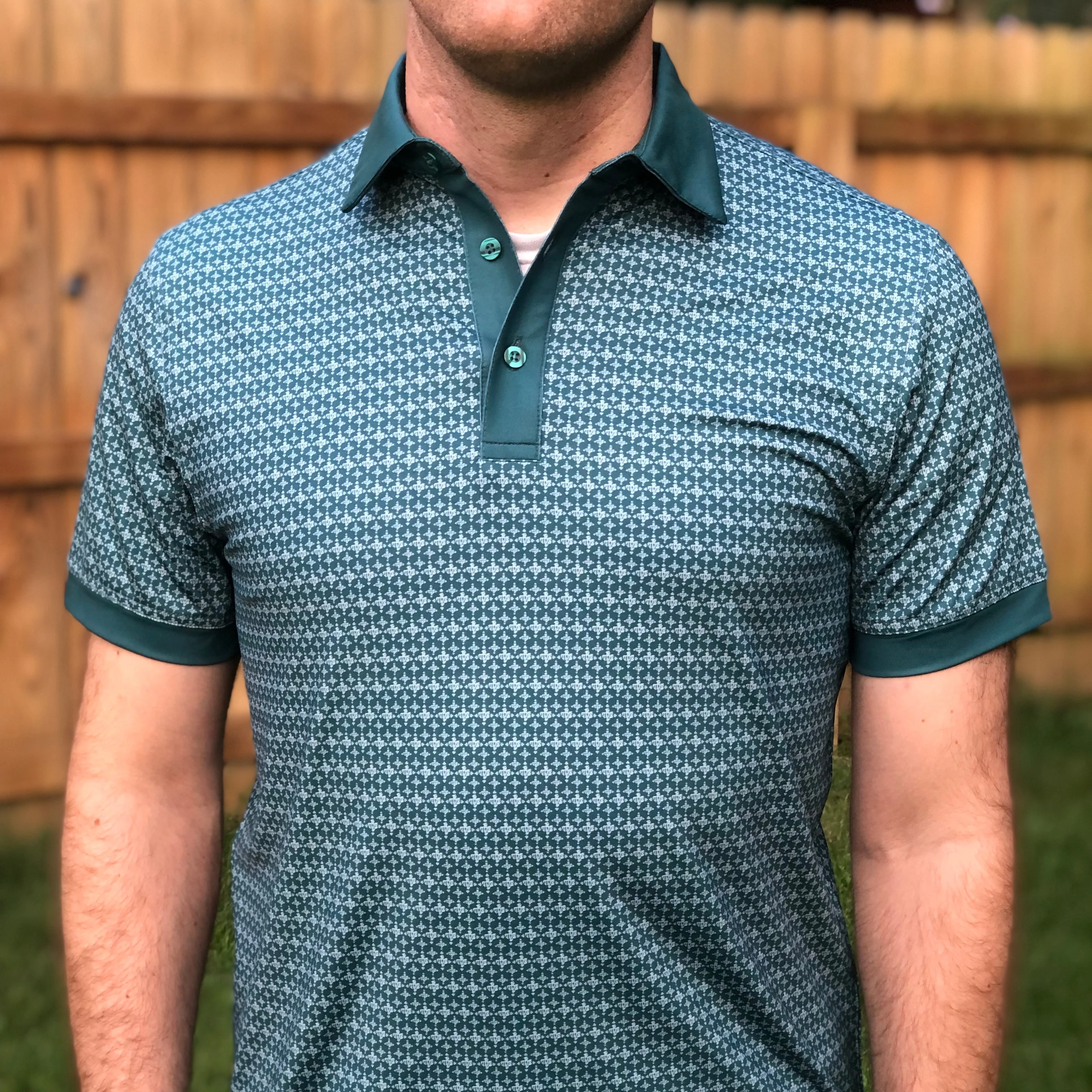 IHS Catholic Men's Performance Polo - Image 4