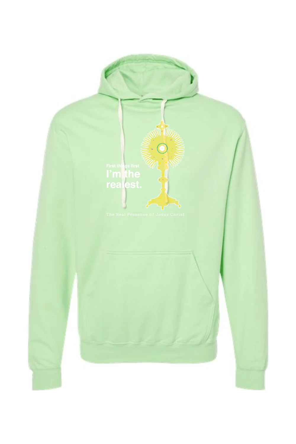 I'm the Realest - Real Presence of Christ in the Eucharist Hoodie Sweatshirt - Image 10