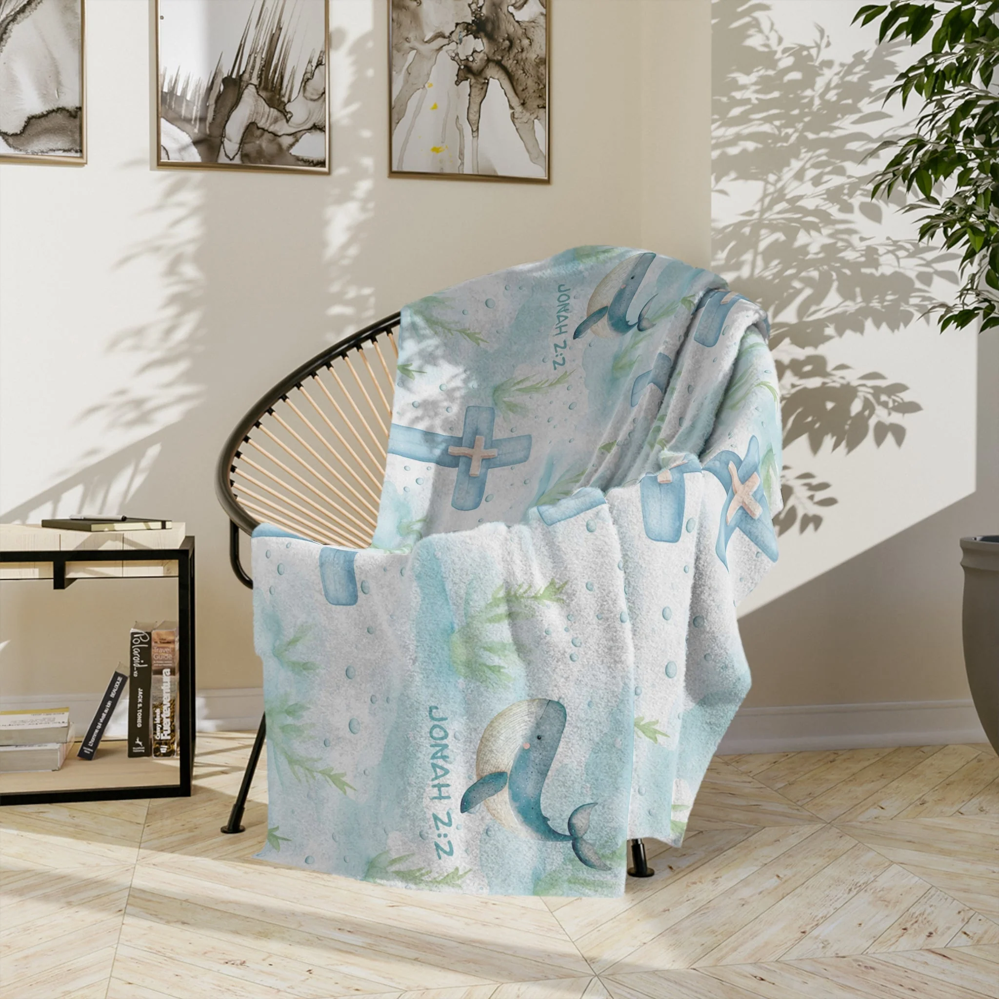 Inspired Jonah 2:2 Fleece Blanket - Image 10