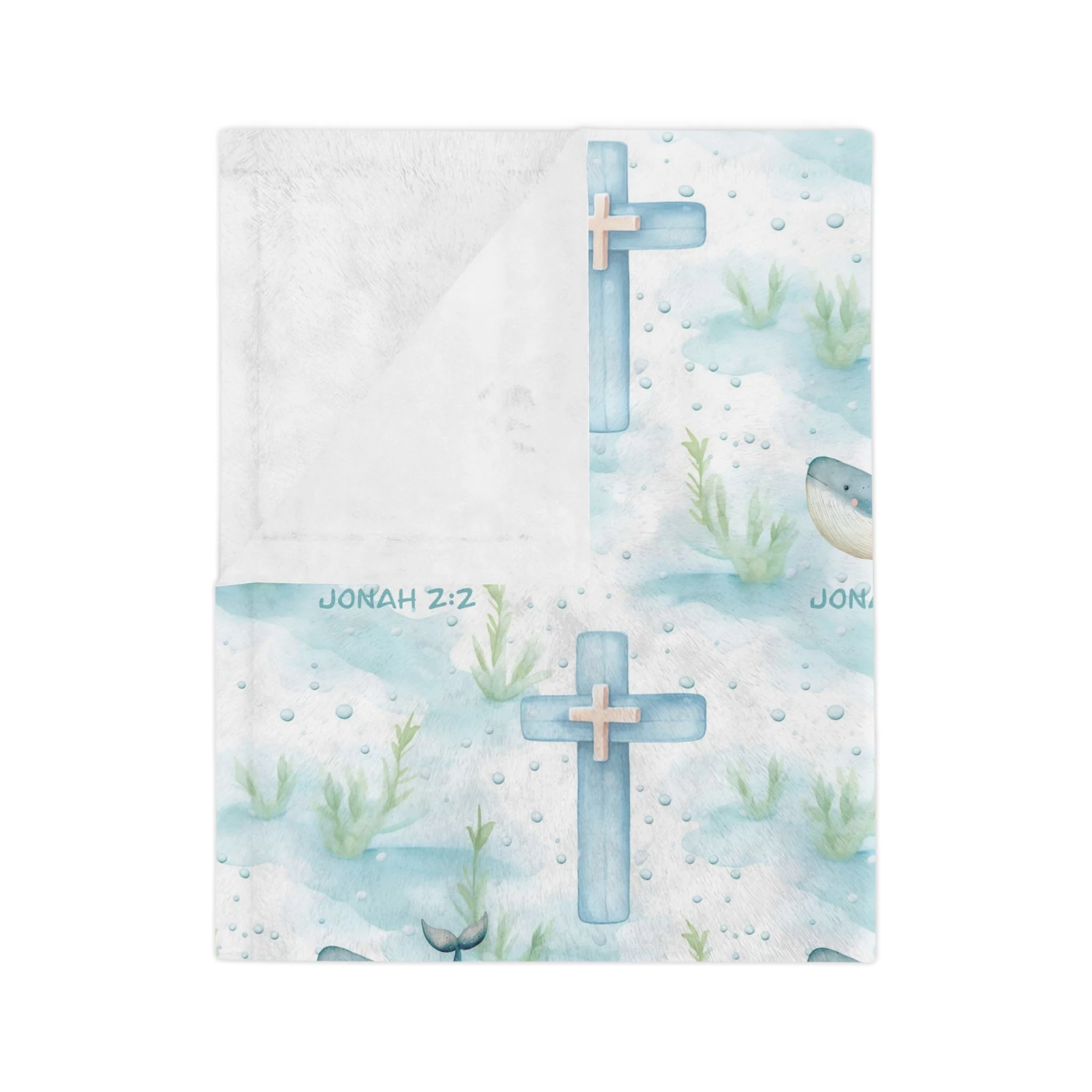 Inspired Jonah 2:2 Fleece Blanket - Image 4