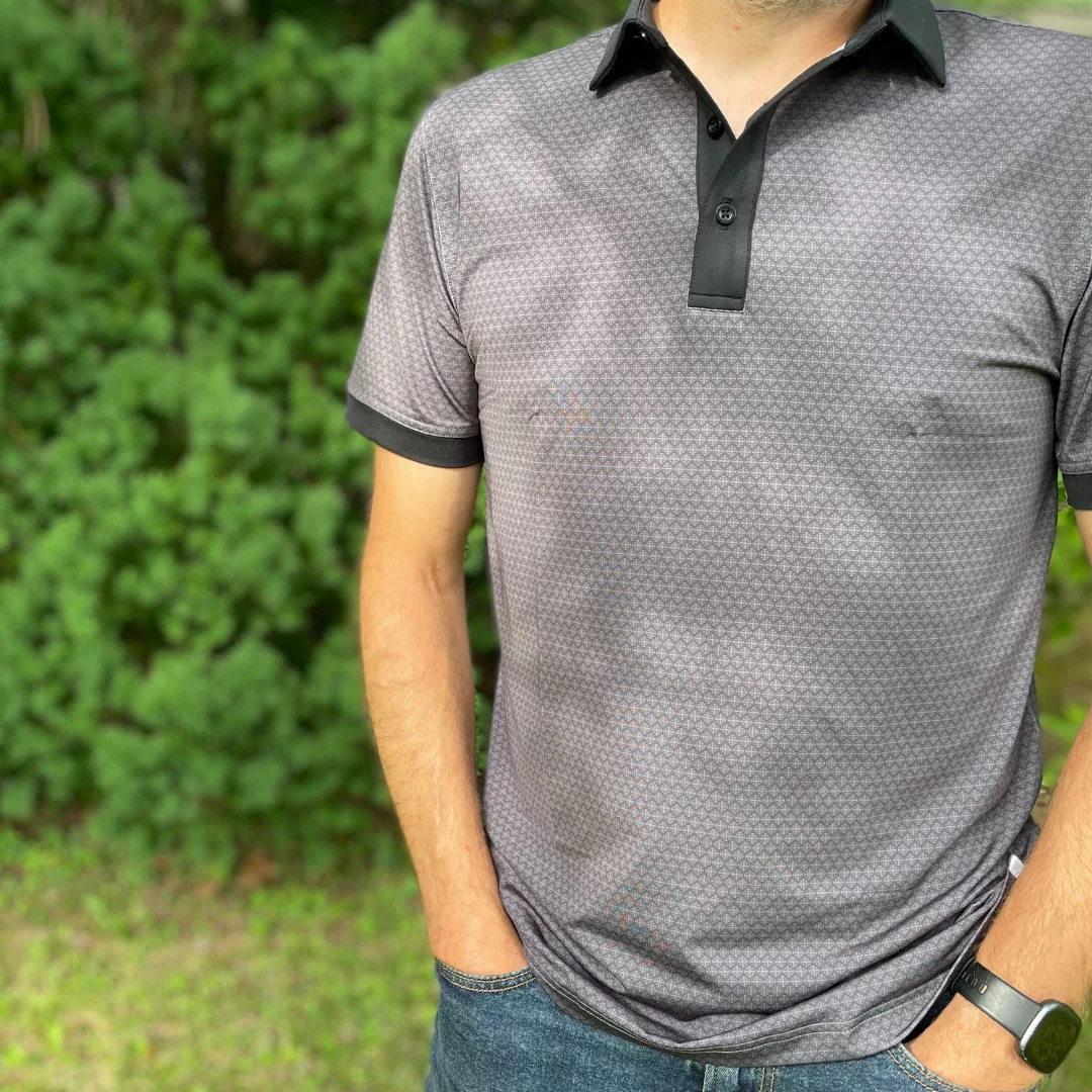 Jerusalem Cross Catholic Men's Performance Polo - Image 3