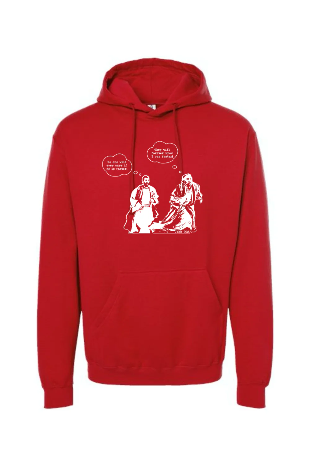 John Runs - John 20:4 Hoodie Sweatshirt - Image 12