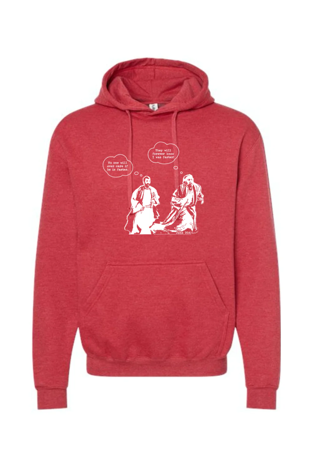 John Runs - John 20:4 Hoodie Sweatshirt - Image 8