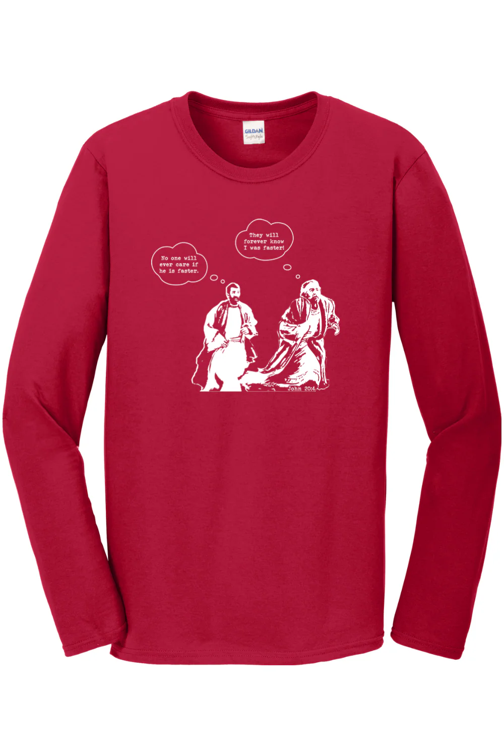 John Runs - John 20:4 Long Sleeve - Image 2