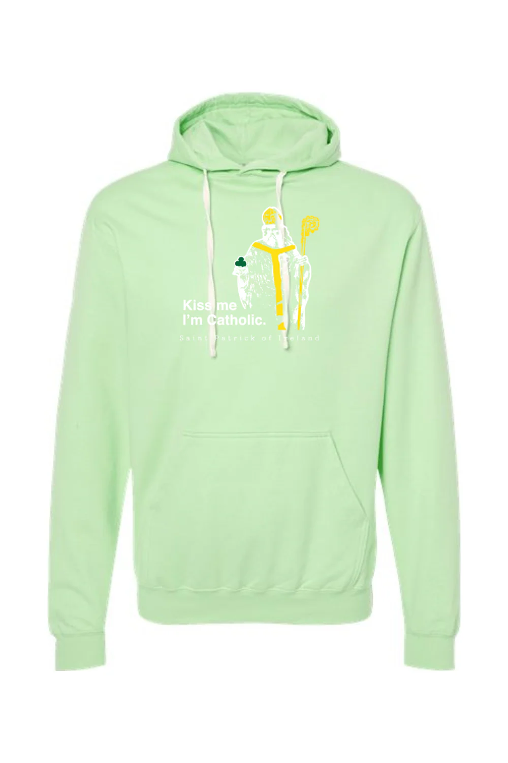 Kiss Me, I'm Catholic - St. Patrick of Ireland Hoodie Sweatshirt - Image 10