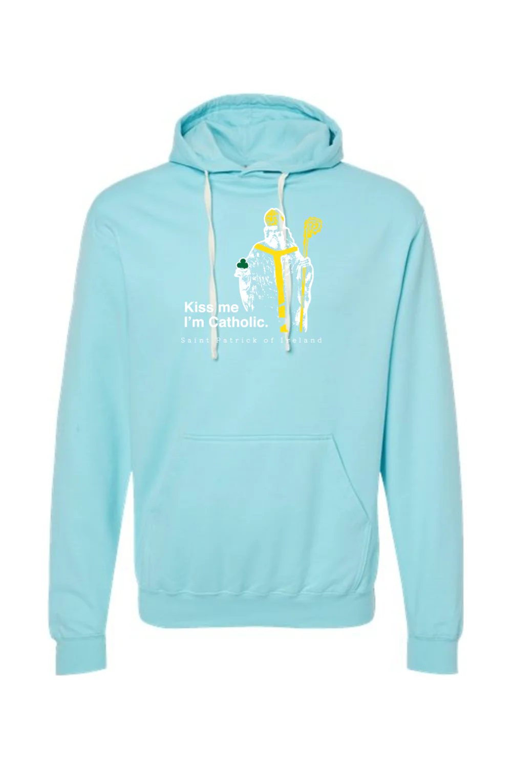 Kiss Me, I'm Catholic - St. Patrick of Ireland Hoodie Sweatshirt - Image 11