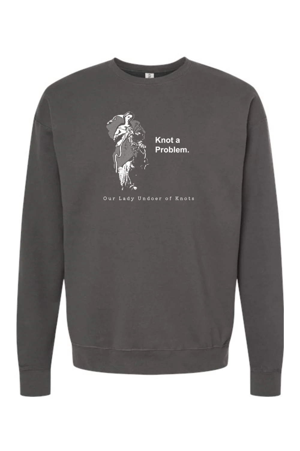 Knot a Problem - Our Lady Undoer of Knots Crewneck Sweatshirt - Image 2