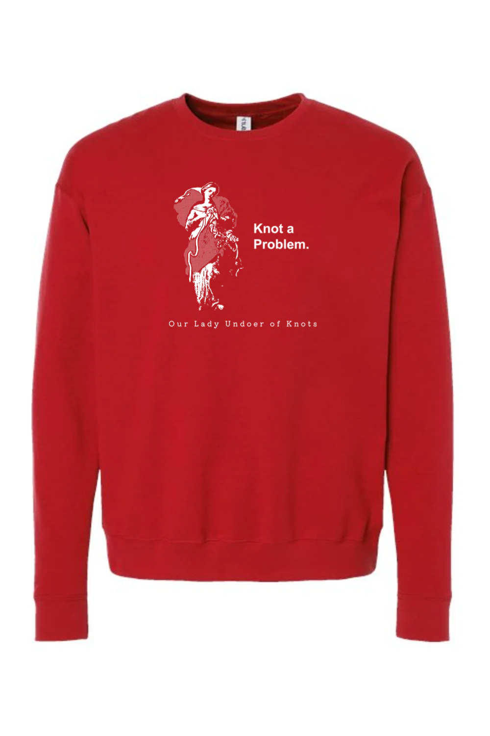 Knot a Problem - Our Lady Undoer of Knots Crewneck Sweatshirt - Image 8