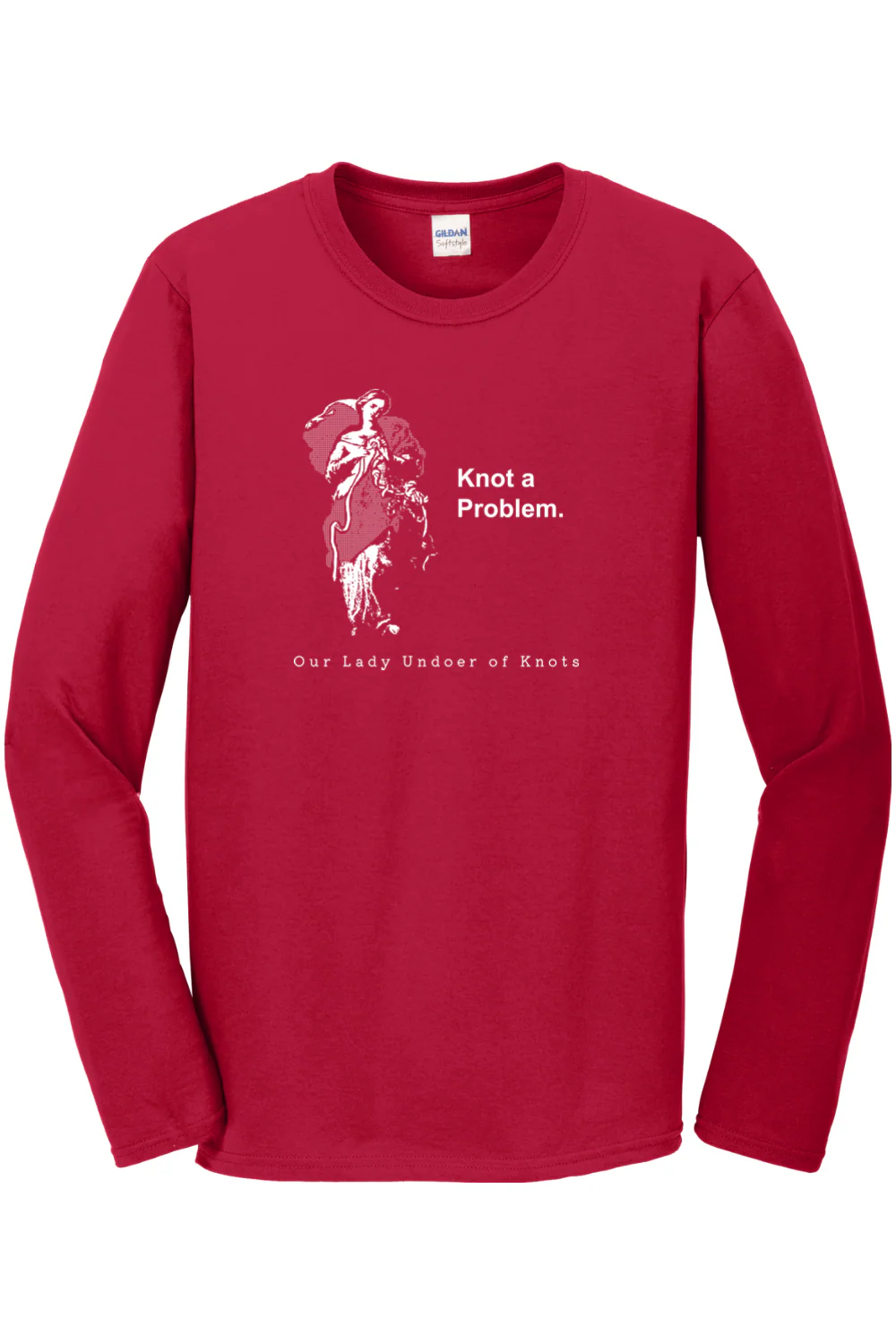 Knot a Problem - Our Lady Undoer of Knots Long Sleeve - Image 2