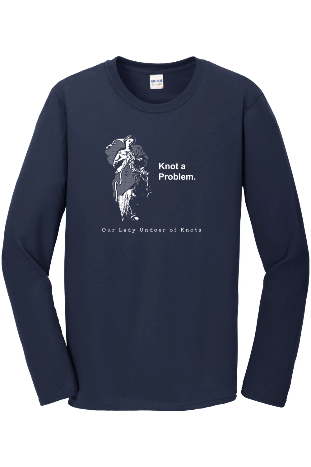 Knot a Problem - Our Lady Undoer of Knots Long Sleeve - Image 3