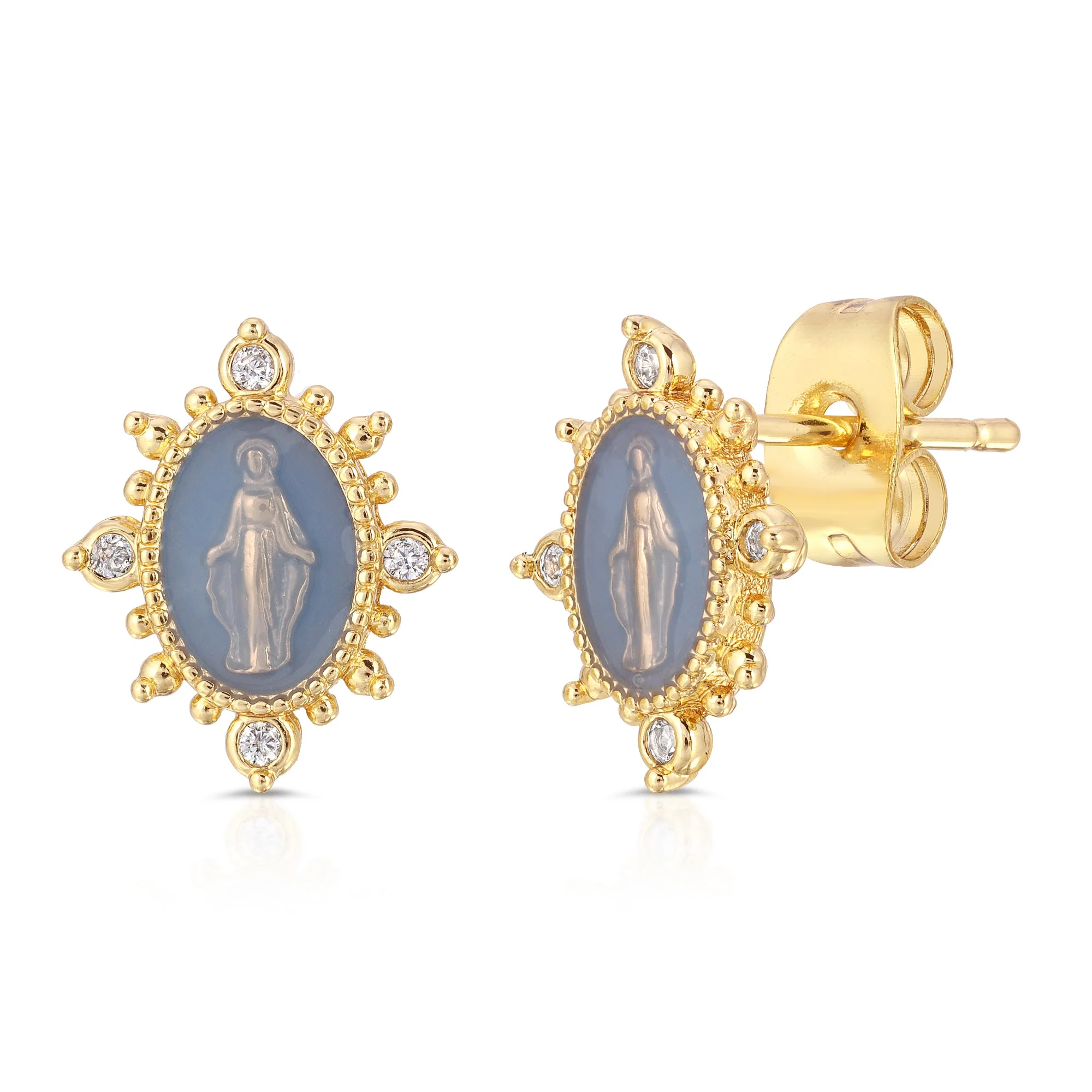 Lady Lourdes Stud in French Blue