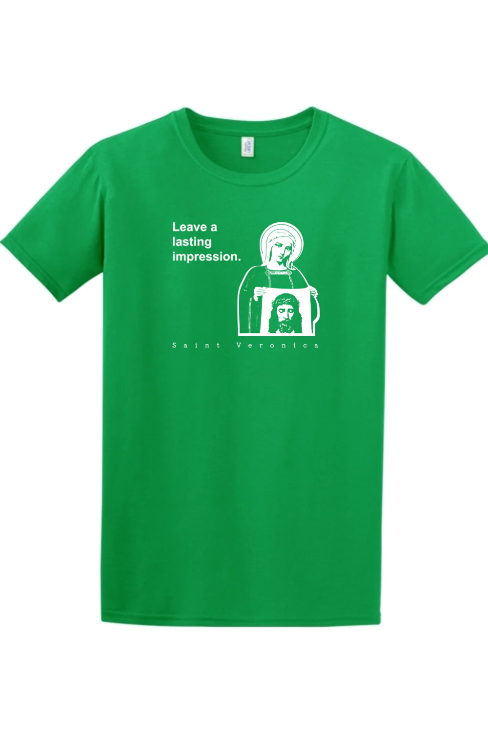 Leave a Lasting Impression - St Veronica Adult T-shirt - Image 4