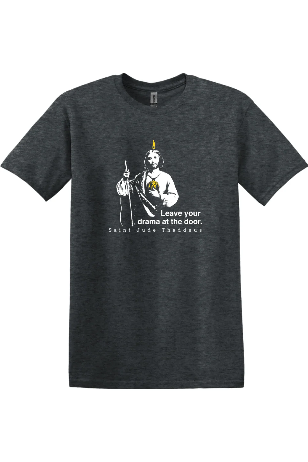 Leave Your Drama at the Door - St. Jude Thaddeus Adult T-shirt - Image 10