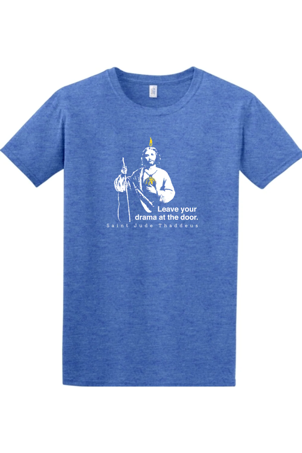 Leave Your Drama at the Door - St. Jude Thaddeus Adult T-shirt - Image 6