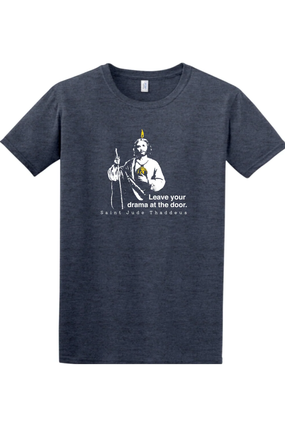 Leave Your Drama at the Door - St. Jude Thaddeus Adult T-shirt - Image 8
