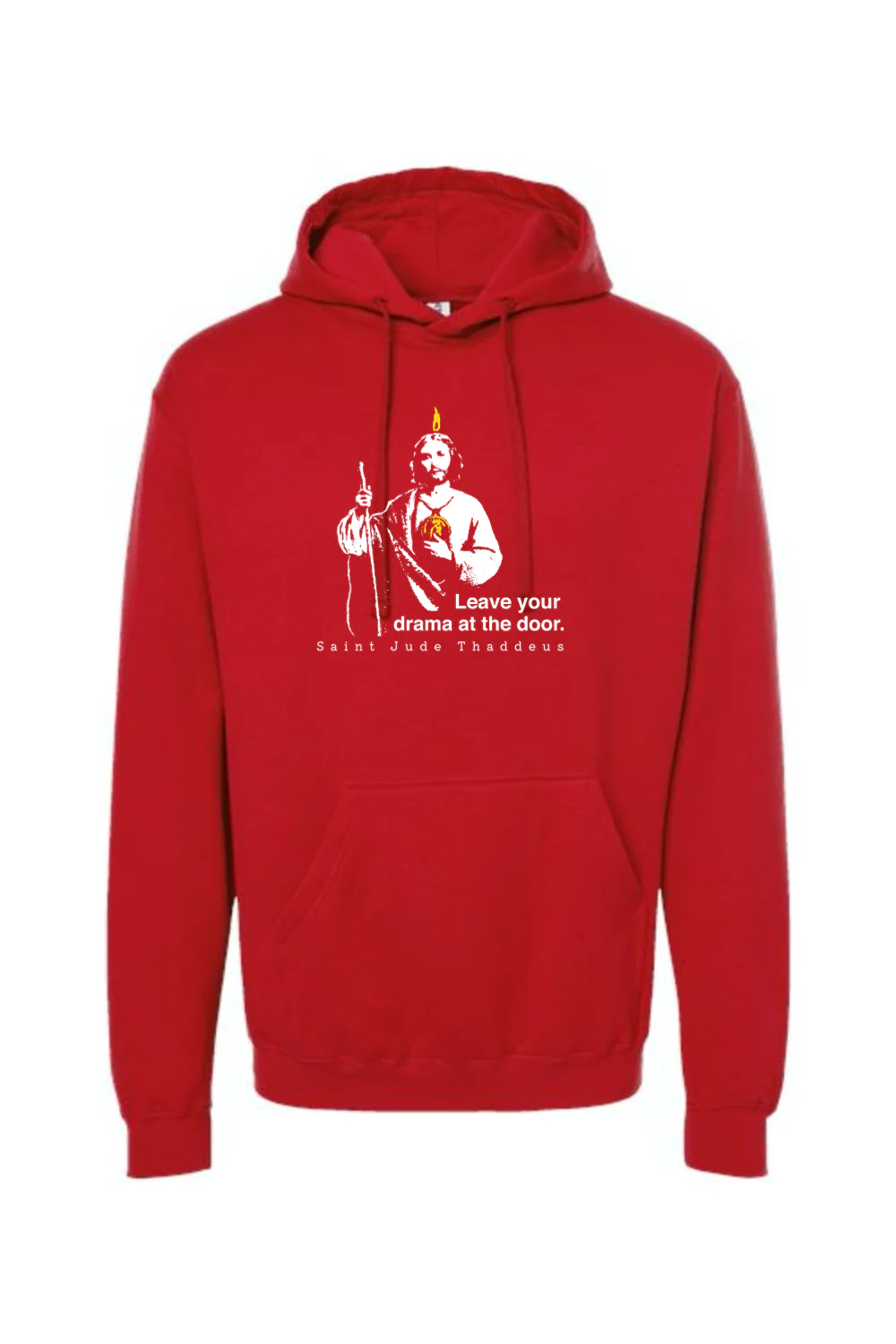 Leave Your Drama at the Door - St. Jude Thaddeus Hoodie Sweatshirt - Image 12
