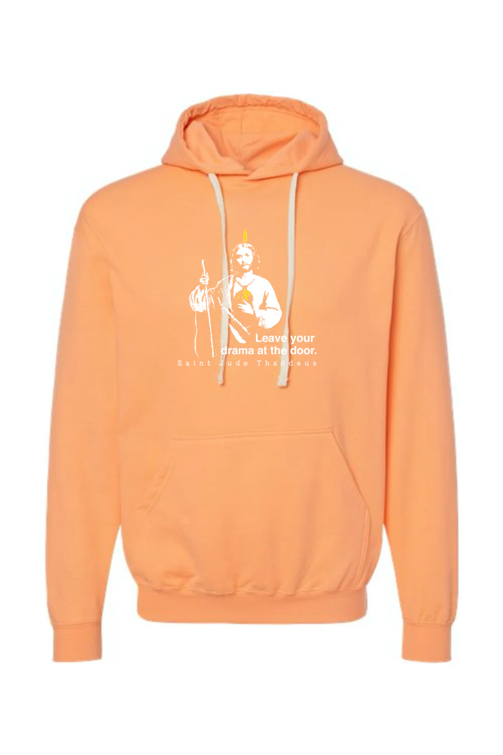 Leave Your Drama at the Door - St. Jude Thaddeus Hoodie Sweatshirt - Image 2