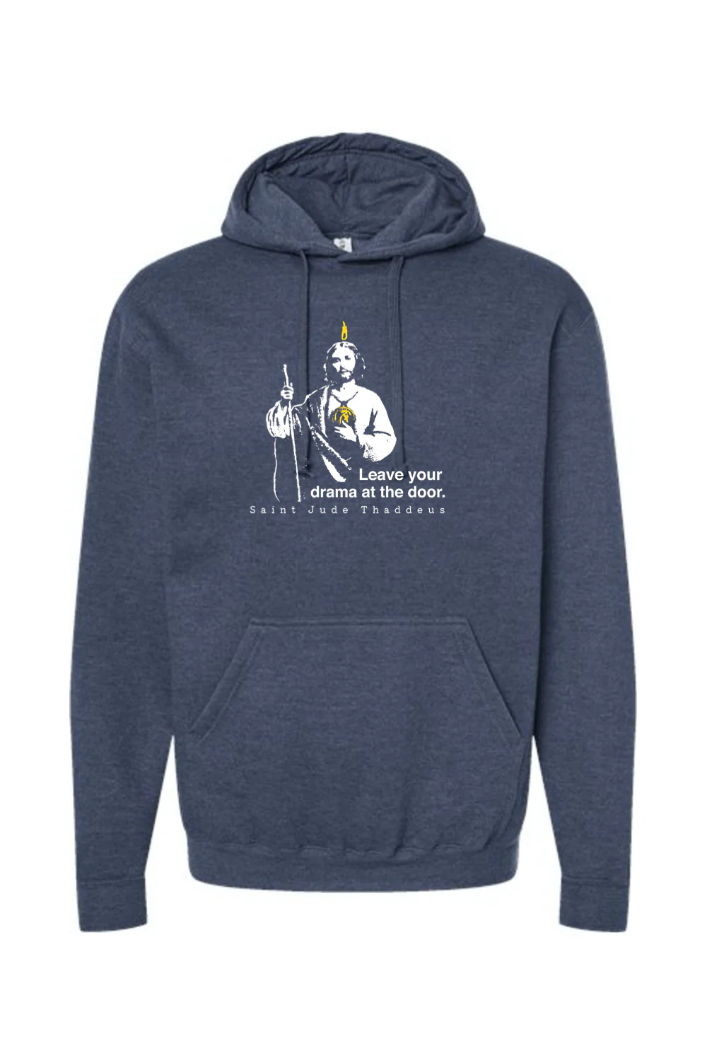 Leave Your Drama at the Door - St. Jude Thaddeus Hoodie Sweatshirt - Image 5