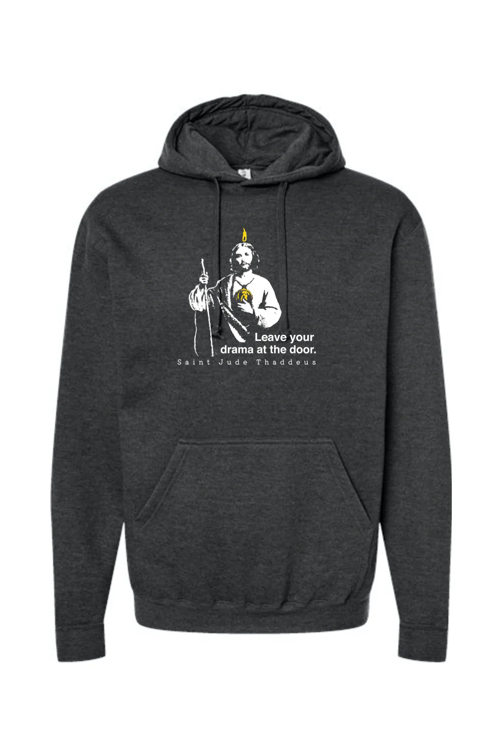 Leave Your Drama at the Door - St. Jude Thaddeus Hoodie Sweatshirt - Image 6