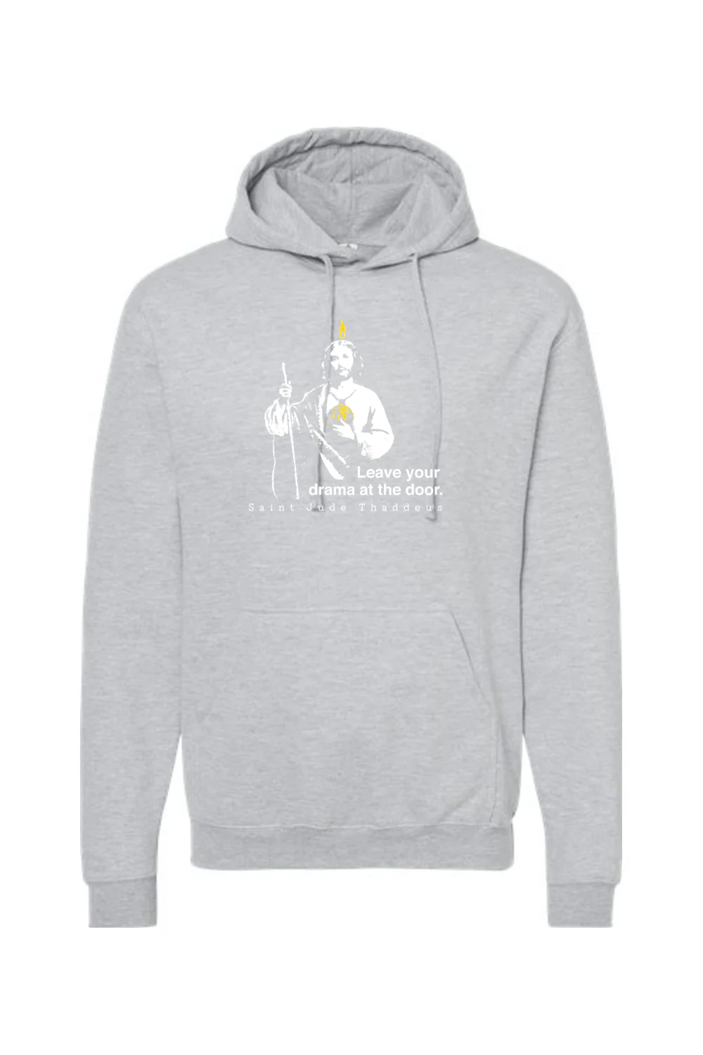 Leave Your Drama at the Door - St. Jude Thaddeus Hoodie Sweatshirt - Image 7